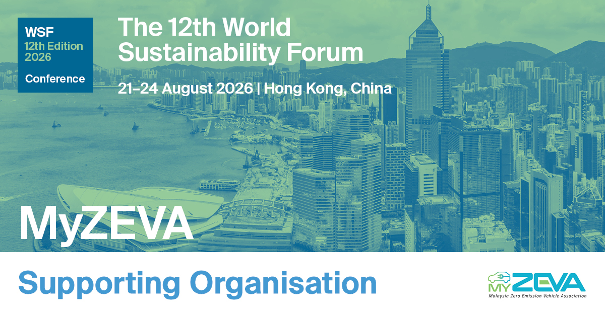 Sus_MDPI's tweet photo. We are pleased to announce the Malaysia Zero Emission Vehicle Association (MyZEVA) as a Supporting Organisation of the 12th World #Sustainability Forum (#WSF12)!

📍 21–24 August 2026 | Hong Kong | In-Person Conference

🔗 Register today: https://t.co/wiXvrTsxgQ https://t.co/m3KsfPGq2n