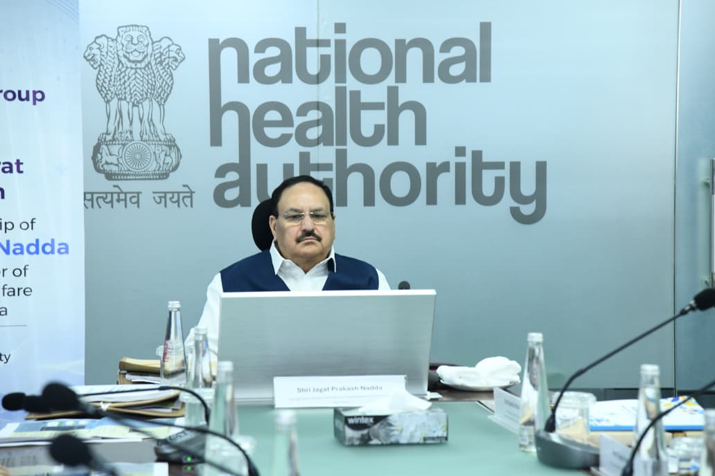 AyushmanNHA's tweet photo. #NHAPressRelease
"Union Minister of Health and Family Welfare and Chairperson of the Mission Steering Group (MSG), Shri @JPNadda chaired the 3rd Meeting of the Mission Steering Group to review the progress of the Ayushman Bharat Digital Mission"

🔗 https://t.co/VHDQHJqP77 https://t.co/d6QM0mJmhd