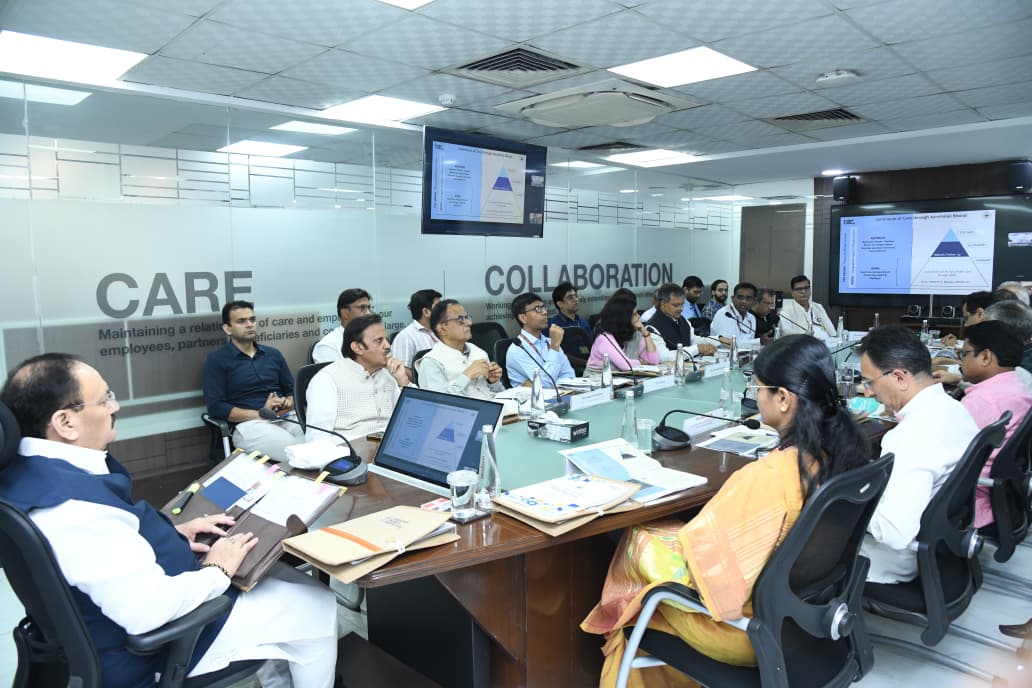 AyushmanNHA's tweet photo. #NHAPressRelease
"Union Minister of Health and Family Welfare and Chairperson of the Mission Steering Group (MSG), Shri @JPNadda chaired the 3rd Meeting of the Mission Steering Group to review the progress of the Ayushman Bharat Digital Mission"

🔗 https://t.co/VHDQHJqP77 https://t.co/d6QM0mJmhd