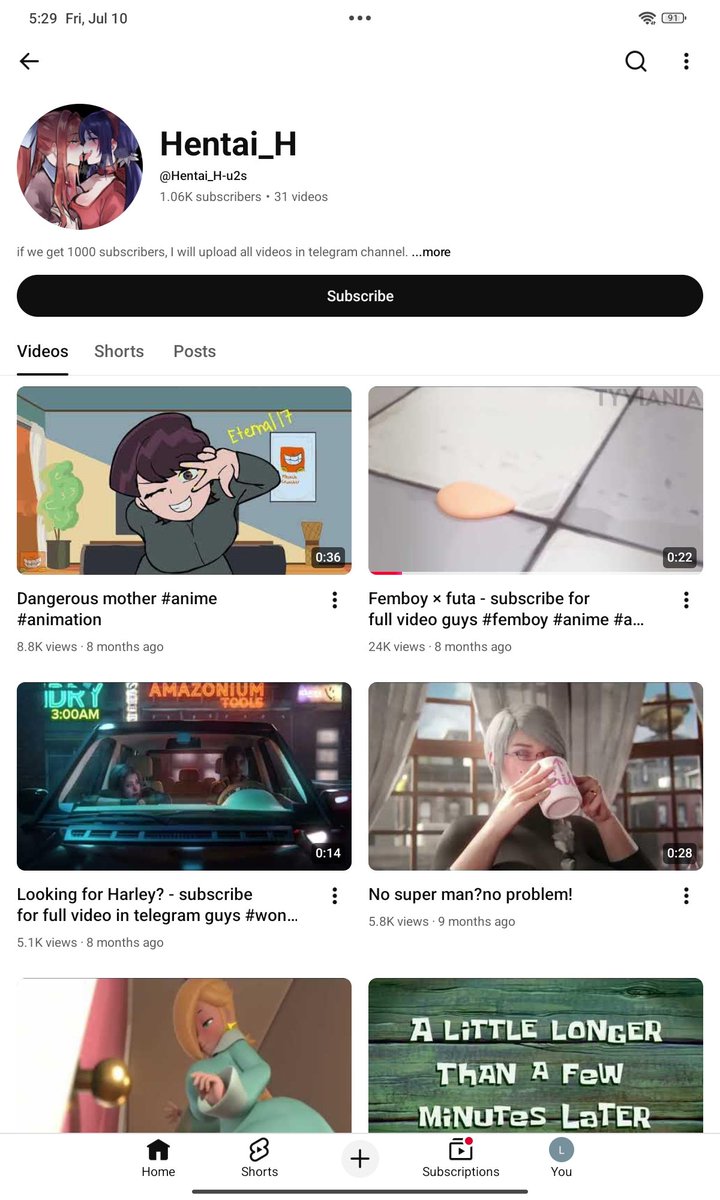 GIRL_6918's tweet photo. @TeamYouTube @YouTube Why are they allowed to do it while I’m not? It’s so unfair. Plus, their content is much more explicit—mine only shows a little bit; I just wanted to give people a glimpse of what goes on behind the scenes. https://t.co/SuiahuSE2u