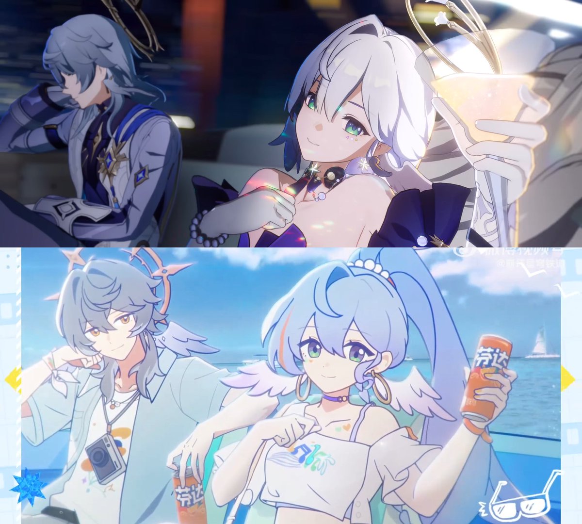 svndayhsr's tweet photo. i like this comparison because it shows that sunday can finally be more at ease now that he isnt the head of the oak family anymore https://t.co/PKEOQCIFpw