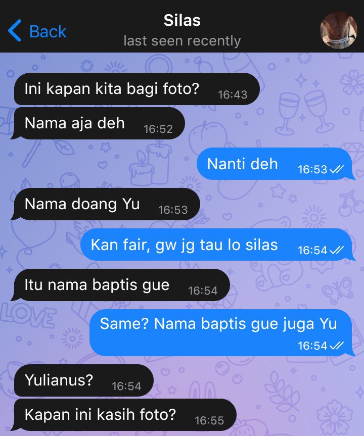 jvstunme's tweet photo. #sanegiyuu.
Ketemu anon, kenalan. Gak tahu nama apalagi rupa. Giyuu takut aja ketahuan laki, soalnya Sanemi homophobic. https://t.co/O43Kj1F9kg