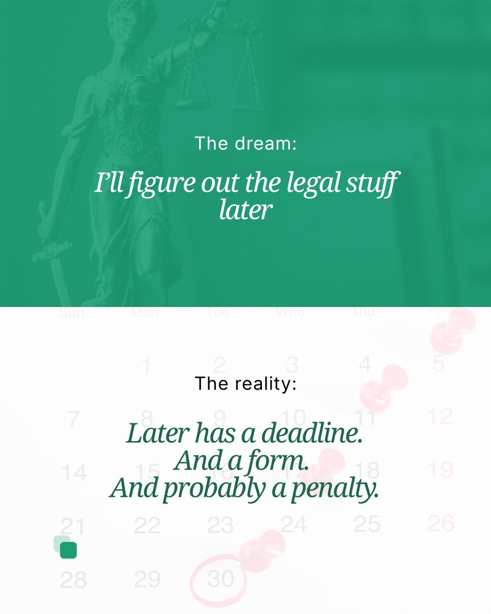 settlrglobal's tweet photo. โIโll figure out the legal stuff laterโ is all fun and games until later has a deadline, a form and a penalty ๐ญ
Setting up in Thailand? Donโt let compliance become your villain arc.
Save this for your 1:13 AM business registration spiral.
#ThailandBusiness #BusinessSetup #Settlr https://t.co/n2bLCd7eki