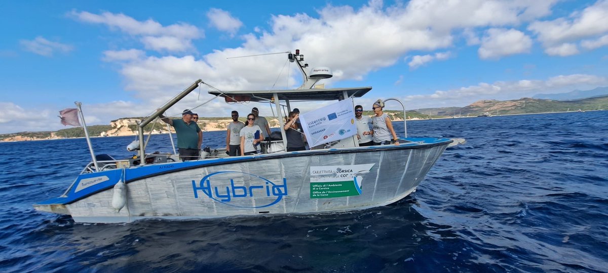 PlasticBusters's tweet photo. As part of the Interreg Euro-MED MIRAMAR project, the OEC and Plastic Busters UNISI teams conducted an intensive sampling campaign in the Bouches de Bonifacio Nature Reserve to assess the multiple pressures affecting the biodiversity of seagrass meadows. https://t.co/CLA43Xe9Vx