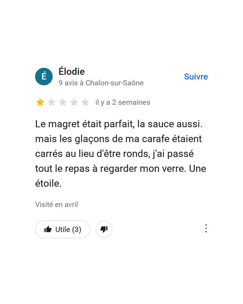 GetRevyo's tweet photo. On savait que la précision comptait en cuisine, mais pas à ce point sur la forme des glaçons 😅 Vos clients satisfaits, eux, n'écrivent pas un roman : avec Revyo, ils laissent leur avis Google en 30 secondes depuis leur table, et les… https://t.co/k7ji7O51sB