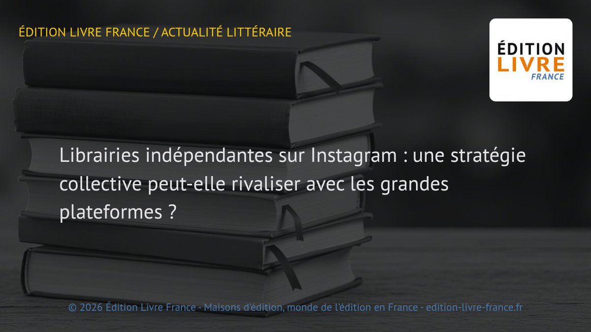 edition_fr's tweet photo. En juin 2026, la question n’a rien d’abstrait : les librairies indépendantes font face à une tension économique, tandis que leur visibilité dépend de plus en plus des plateformes numériques. Un enjeu au cœur des Rencontres nationales de la librairie à… https://t.co/7yHMYo0h0w https://t.co/hH96oNnV42