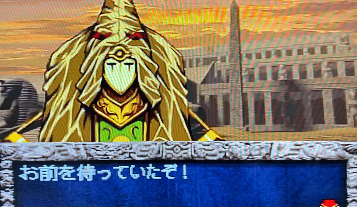 zeld_1's tweet photo. 遊戯王封印されし記憶です！
砂漠神官兵、大神官マアティスとデュエル！！
守りの戦いに苦戦しましたが装備魔法で強化して勝利しました✨✨
千年秤ゲットです！
仮面のせい？かクレヨンしんちゃんの敵役に見えるのは自分だけでしょうか？🤣 https://t.co/xqwpFTYj1f