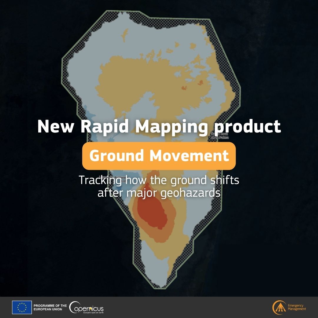 CopernicusEMS's tweet photo. #DYK that we launched a new Rapid Mapping product?

▶️Ground Movement

Using #Copernicus #Sentinel1🇪🇺🛰️ radar imagery, we can timely measure surface changes after earthquakes or volcanic activity

Read more: https://t.co/EA6aIaXXJA https://t.co/KIeafj2p4U