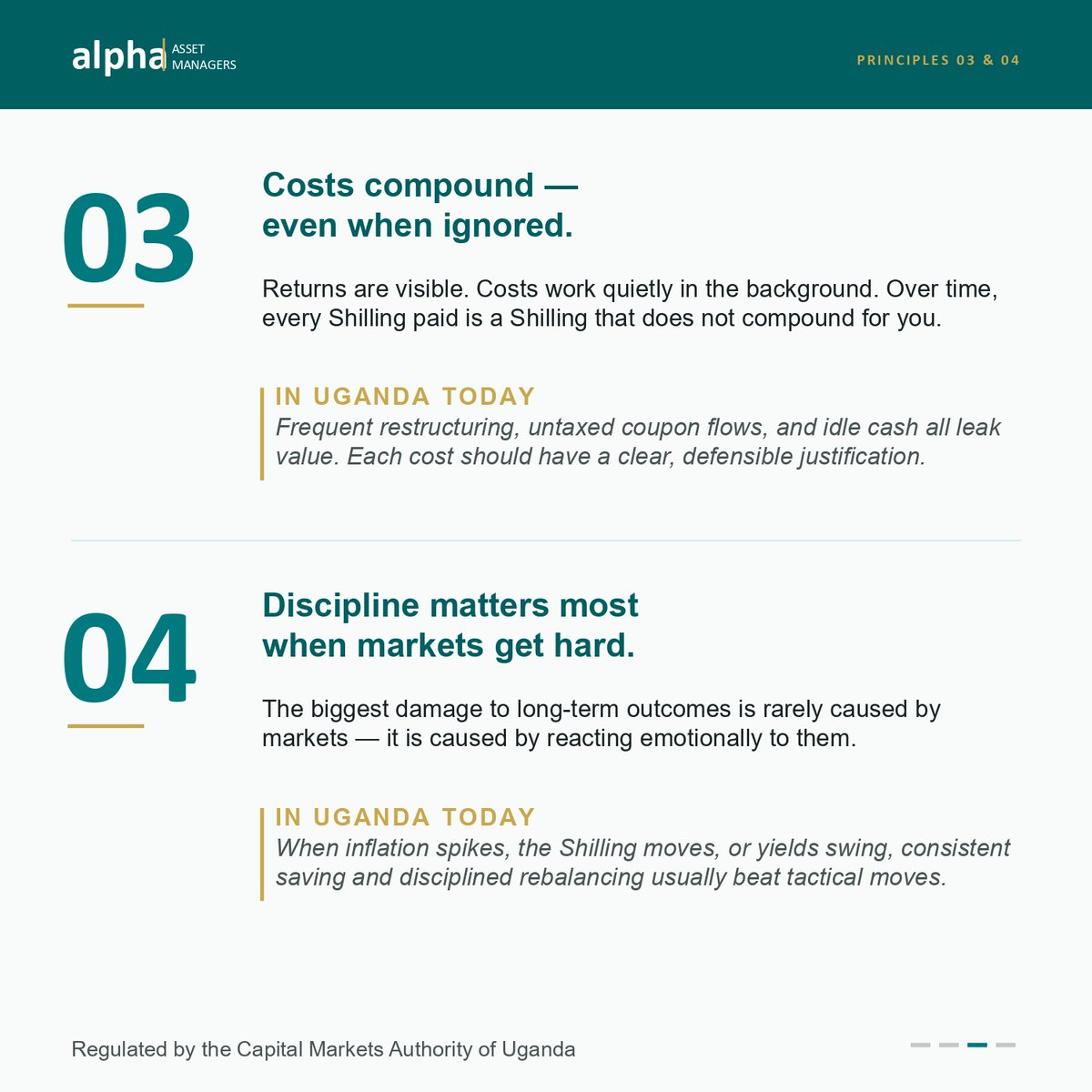 AlphaAssetsEA's tweet photo. You can't control the market, but you can control how you invest. Focus on clear financial goals, diversification, and a long-term investment strategy to build wealth over time. Smart investing starts with disciplined decisions. 📈 

#Investing #InvestmentTips #Uganda https://t.co/slZ5s7XVq4
