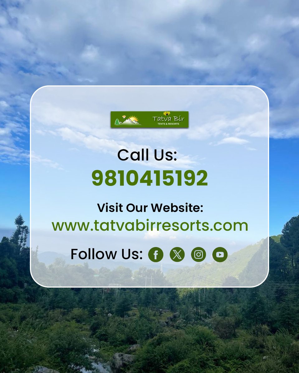 tatvabir's tweet photo. 🌄 Adventure &amp; luxury await at Tatva Bir Tents &amp; Resorts, Bir Billing! Paragliding, scenic treks, cozy bonfires, and Himalayan views.

📞 +91 98104 15192
🌐 https://t.co/z2yGAx4NQG

#TatvaBirResorts #HimalayanGetaway #MountainEscape #AdventureAndLuxury #BirBillingAdventures https://t.co/gS7o24CyA8