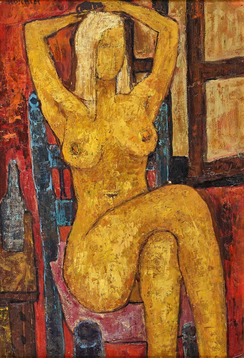 DanBerthod's tweet photo. Charles Monnier
Nu assis, 1970 https://t.co/wBZ3Zoe3P0