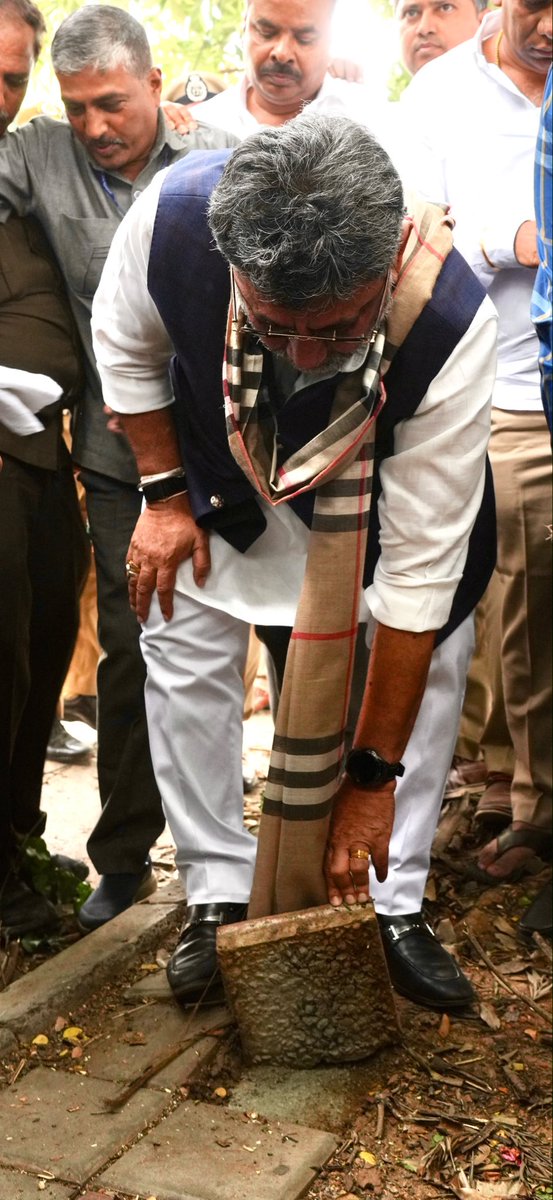 DKShivakumar's tweet photo. Today, I visited HAL Airport Road, HSR Layout, Jayanagar 4th Block and Ashoka Pillar to personally review the progress of our Safe Footpath campaign and inspect the quality of the restored pedestrian infrastructure along with Greater Bengaluru Development Minister Shri @krishnabgowda and officials. 

I firmly believe that a world-class Bengaluru must first be a city where every citizen can walk safely and with dignity.

Over 430 km of footpaths have already been reclaimed for pedestrians, and this drive will continue without fear or favour. At the same time, we are committed to protecting livelihoods. Registered street vendors will be provided designated vending spaces and push carts so they can continue their business with dignity while ensuring our footpaths remain accessible to everyone.

The loss of more than 900 pedestrian lives in the last three years is a stark reminder that we cannot delay action. Acting in accordance with the directions of the Hon’ble Supreme Court, we will expand this campaign further, remove abandoned vehicles occupying footpaths, clear encroachments, and continue repairing damaged walkways across the city.

So far, 9,878 encroachments of various kinds have been removed, and thousands of shop encroachments have been cleared. This is only the beginning.

I sincerely thank every citizen, elected representative, official and volunteer who has stood with us. Together, we will build a cleaner, safer and more walkable Namma Bengaluru - a city worthy of being India’s gateway to the world.