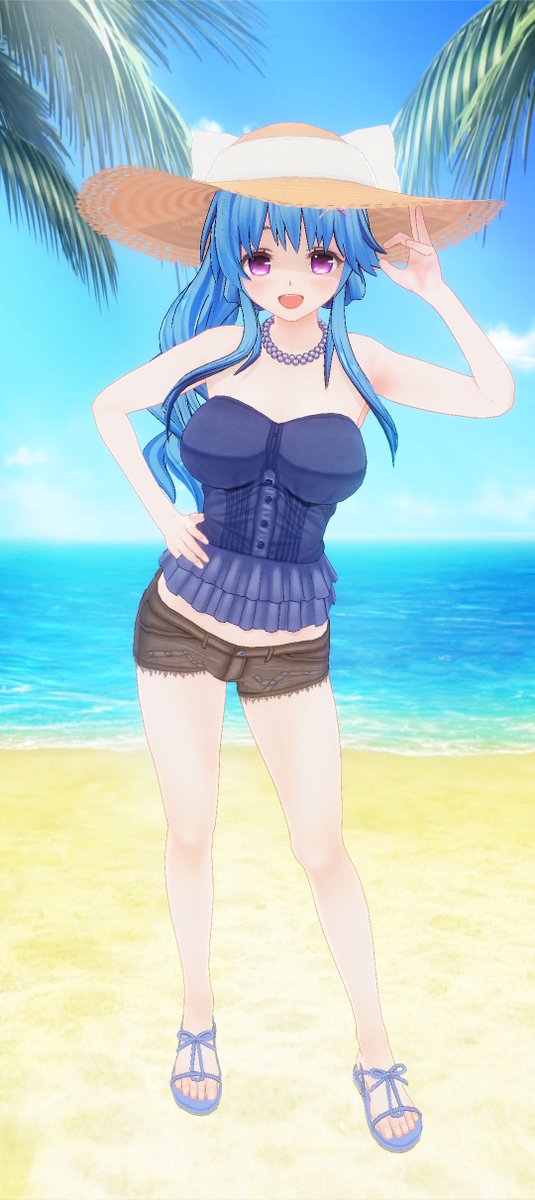 water_raphael's tweet photo. ラファエル「夏本番のお洋服みたいです♡」
セクシーパッションたるお洋服をいただきましたので、海岸に遊びにいく途中のラファエルを・・😉
暑くなったので夏向けのお洋服も沢山着たいですね☺
#カスタムキャスト #ラファエル #モンスト https://t.co/loaTpNd0ac