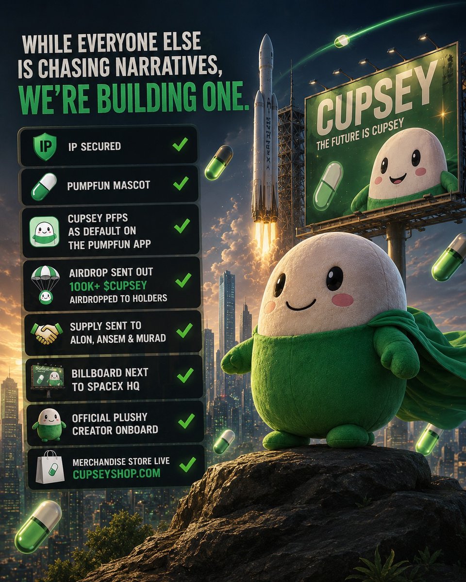 ZK_Advocate's tweet photo. ☕ $Cupsey.

☕ Free.

☕ Yours.

Three words. One shop. Your wallet is waiting for its first order.

🔗 https://t.co/V3TCcNMYgq

#CUPSEY #CupseyShop #FirstOrder #Crypto $MEME $QQQ $VTV https://t.co/MILXXsF0Pm