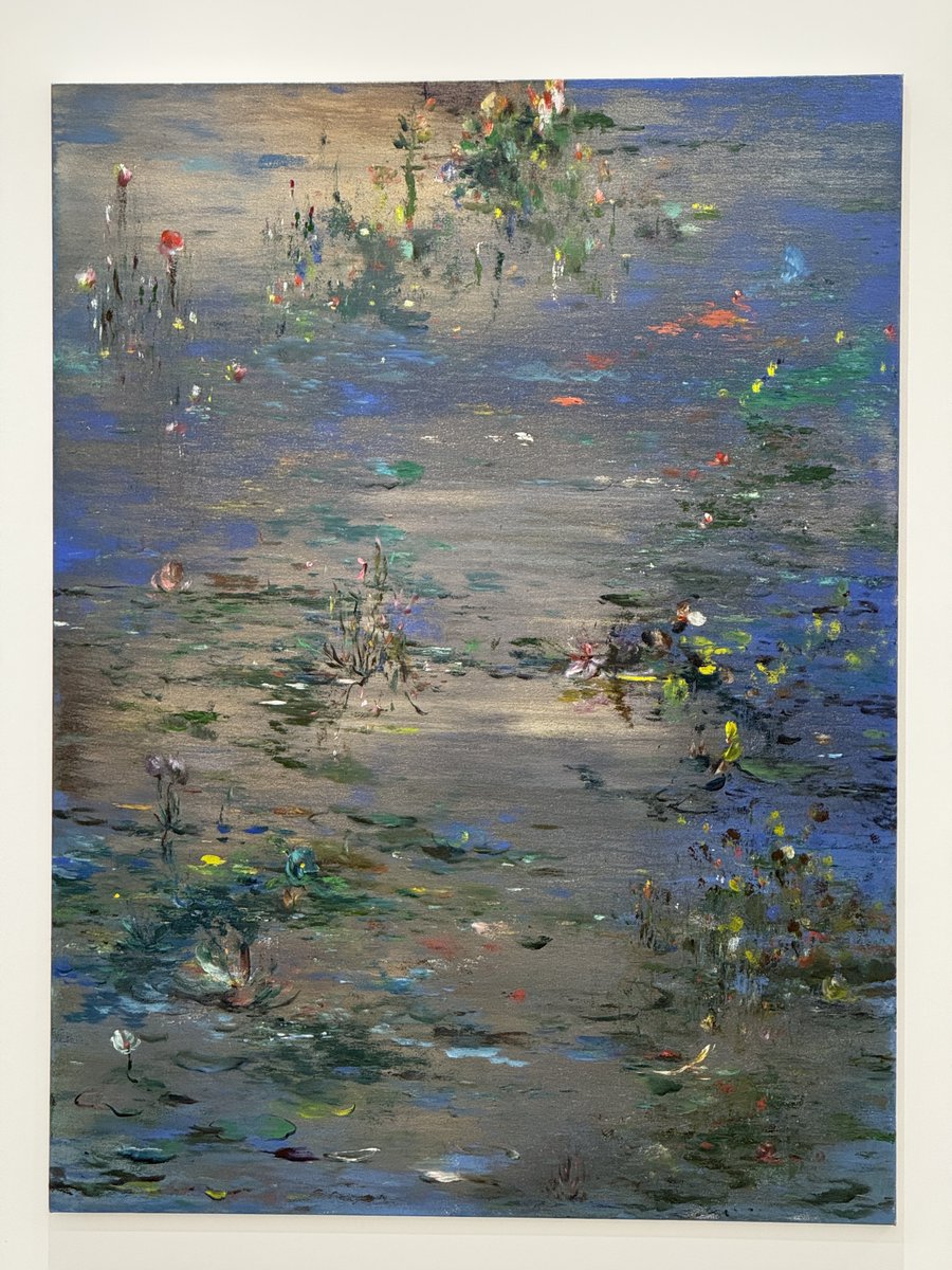 guemuin's tweet photo. 天王洲のKOTARO NUKAGAで開催中のニール・ホッド個展 「Flowers of Memory」に行った。8/8まで。
独特の光沢感のある現代風モネという感じで、大変素敵だった。
箔とか漆とかの光沢に親しんでいて、しかもモネ好きな我々日本人(勝手に一括りにしてすみません)にはかなり刺さると思う。 https://t.co/NL1IkxwEiI