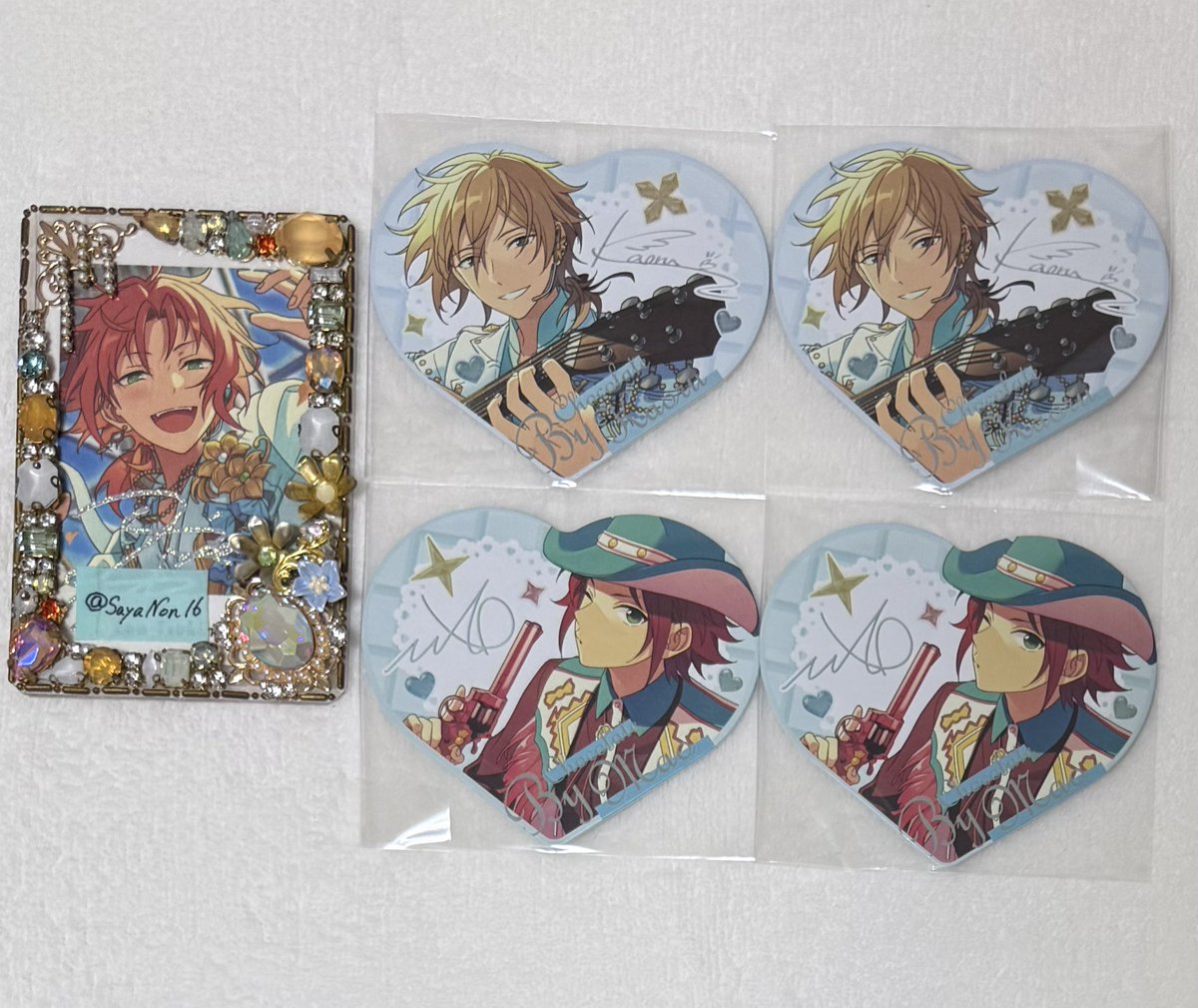SayaNon16's tweet photo. 【交換/譲渡】あんスタ 中国 バレンタイン 甜心カード ハートカード A B
譲: 真緒 薫
求: 画像2枚目凛月 or 180円/枚+送料

･薫は全てまとめてのみ(交換+譲渡なども可)

検索からもお気軽にお声がけください https://t.co/XkkHF24kNq