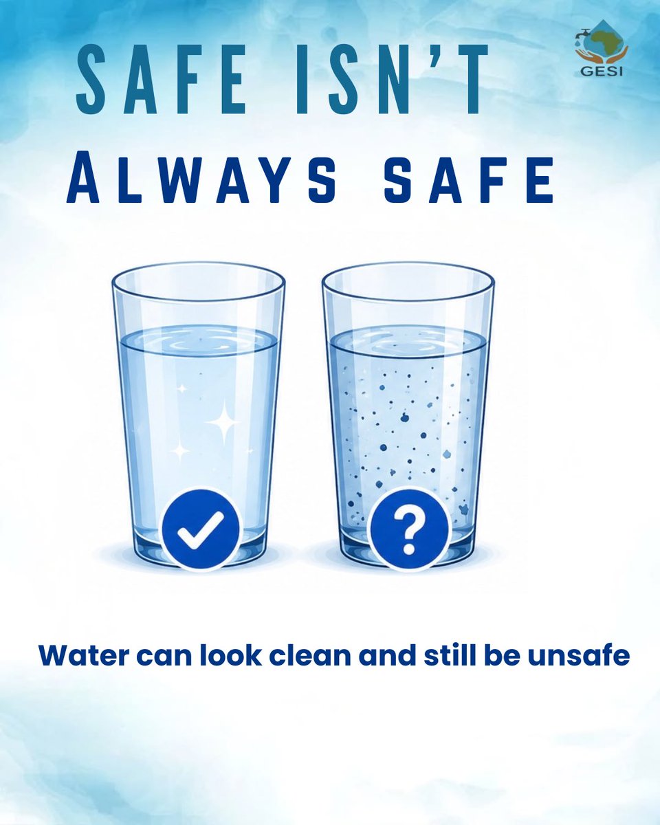 global_sustn's tweet photo. Safe isn’t always safe. 

Water can look clean or come in a sealed package and still require questions about its source, treatment, storage, and distribution.

Next week, we’re breaking down every water source you drink from.

#SDG6 #WASH #WaterSafety #Nigeria https://t.co/ONf6zwj4tw
