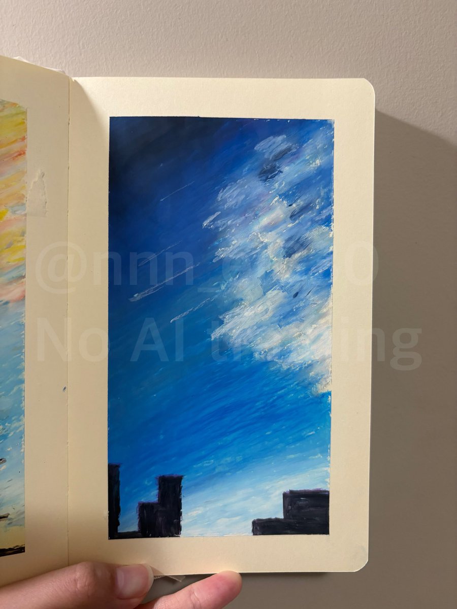 nnn_el830's tweet photo. 空を描く事にハマっている
なんか宇宙っぽくなったな。
.
.
#クレヨン #イラスト #oilpastels #art https://t.co/Vtc4uTxybI