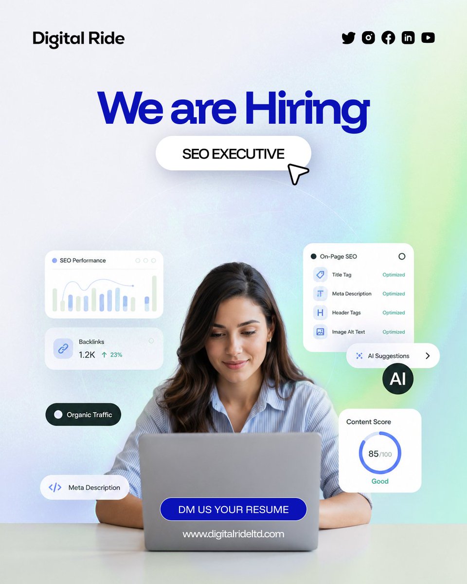 digitalride_ltd's tweet photo. Your next favourite workplace might just be a DM away.

DM us or Apply now at hr@digitalrideltd.com or share this opportunity with someone who'd love it.

#DigitalRide #SeoExecutive #Hiring #HiringNow https://t.co/fXPH5XptUq