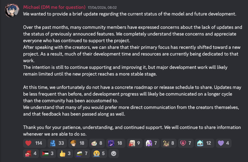 VarazLichtl's tweet photo. @NekoLiveVT @miluustarr I can second this. Unfortunately it is uncertain if and when there will be further updates. I hope they will at least fix all the already reported bugs 🥺 https://t.co/U5Ia2pZ6md