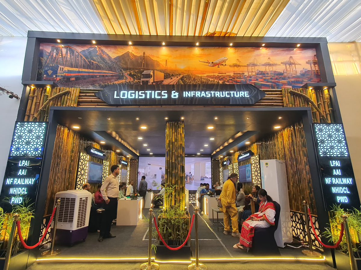 LPAI_Official's tweet photo. #LPAI participated in the Destination Tripura: Business Conclave 2026 with a dedicated Logistics & Infrastructure pavilion, showcasing the strategic role of Land Port Sabroom as a gateway to Southeast Asia & its contribution to connectivity, trade facilitation & regional growth. https://t.co/i9re4xsOjd