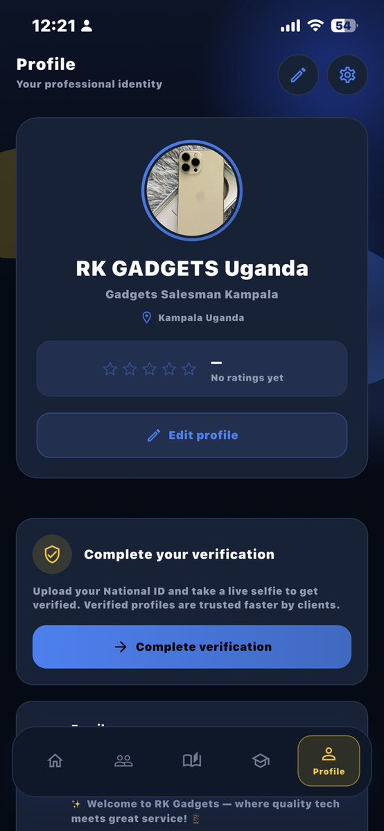Ryan_Parla's tweet photo. Step 6️⃣: Once you’ve filled in your details, your professional profile will look like this. It showcases your name, profession, location, ratings, and verification status, making it easier for clients to discover and trust your services. 💼📍🤝 https://t.co/6os8VfJZXv