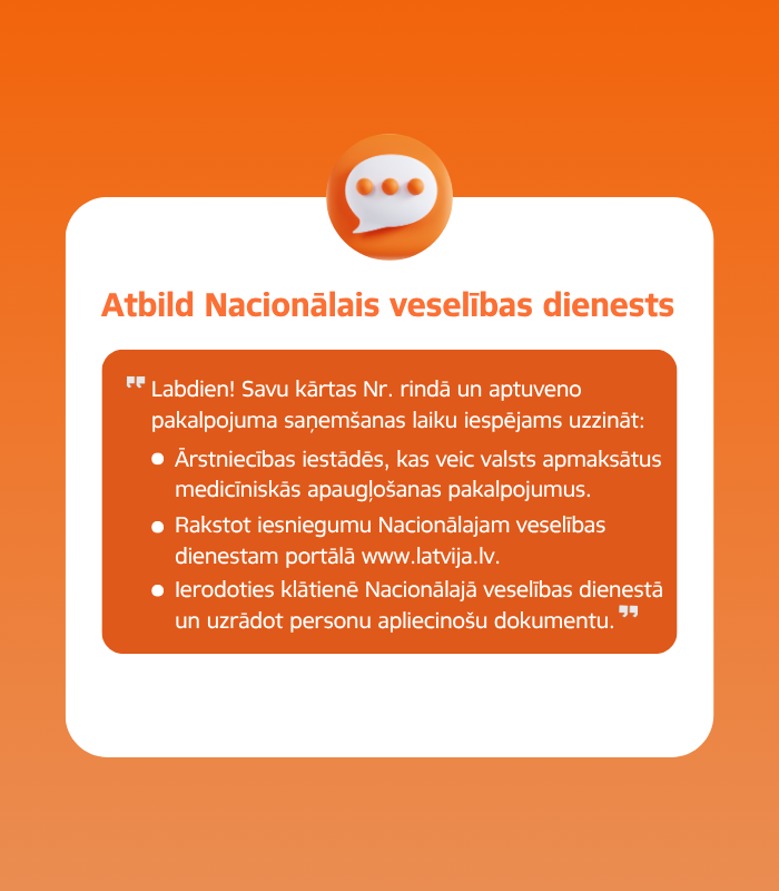 VMNVD's tweet photo. 💬 Iedzīvotāji jautā ➡️ @VMNVD atbild!
Kā iespējams uzzināt savu vietu medicīniskās apaugļošanas rindā? https://t.co/YJhaKDQWWh