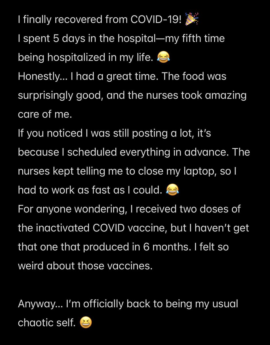 AamAnusorn's tweet photo. Out of the hospital 😭 I wish I can stay longer… #aamanusorn https://t.co/5Mlhhy5W56