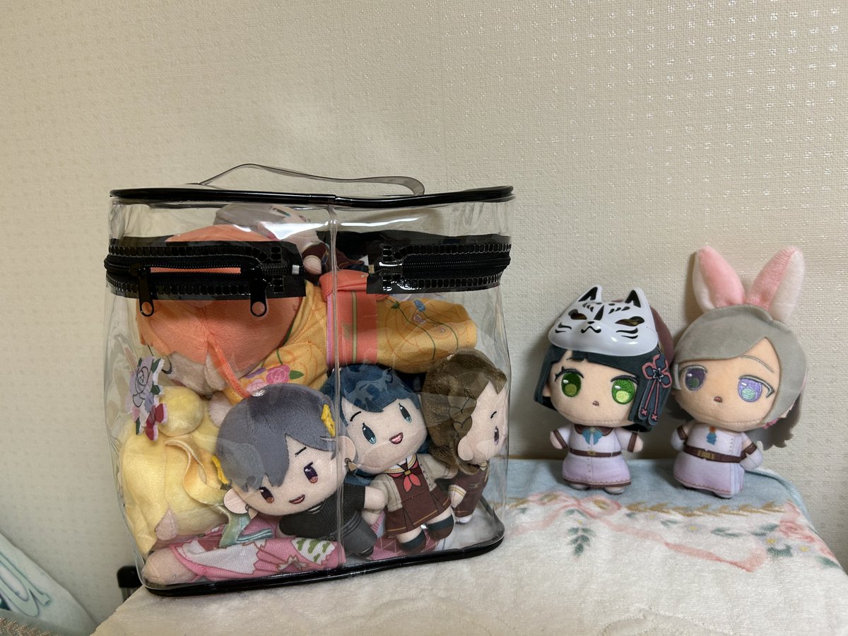 hasunuiAOM's tweet photo. ぷち👘 ぬし！おでかけのじゅんびした？

主 すごい量になってしまった…準備万端ですよぷちぎんちゃん(*´∀｀*；)

ぷち👘みんなもじゅんびできた？

ねそ🐰 準備おっけー！

ねそ⏰ 全員集合ですよ！

ぷち👘 それじゃべるーなどーむへ、しゅっぱ〜つ！

みんな おーーっ！！ https://t.co/WSAAyzPTHt