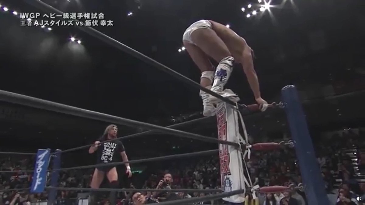slerpup's tweet photo. @AaronBigShowfan Chills when Ibushi runs out to the ring and stares down kenny on the top rope leading to paul white stealing the win from both ospreay and omega and leading to the breakup of the paulden lovers and the foundation of the BS club https://t.co/jN5rRgXZzf
