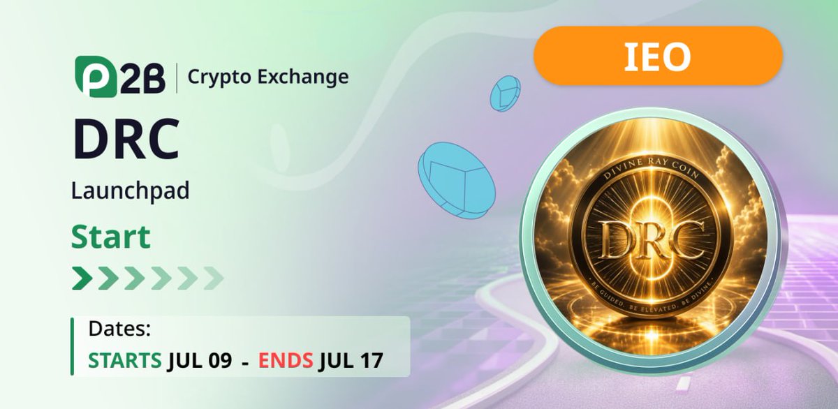 P2B_exchange_X's tweet photo. 🚀 DRC IEO on P2B Exchange!
https://t.co/SBjBtbqpyC

#DivineRay #DRC #Staking #AI #SocialMedia #Blockchain #CreatorEconomy #Crypto #P2BExchange 

Learn more
🌐 https://t.co/alt2jPTgH0
💬 https://t.co/mZM5qhXqDy
🐦 https://t.co/wqv6qCLPwJ
📘 https://t.co/kHWCQArUxr https://t.co/BjsRwO4e4J