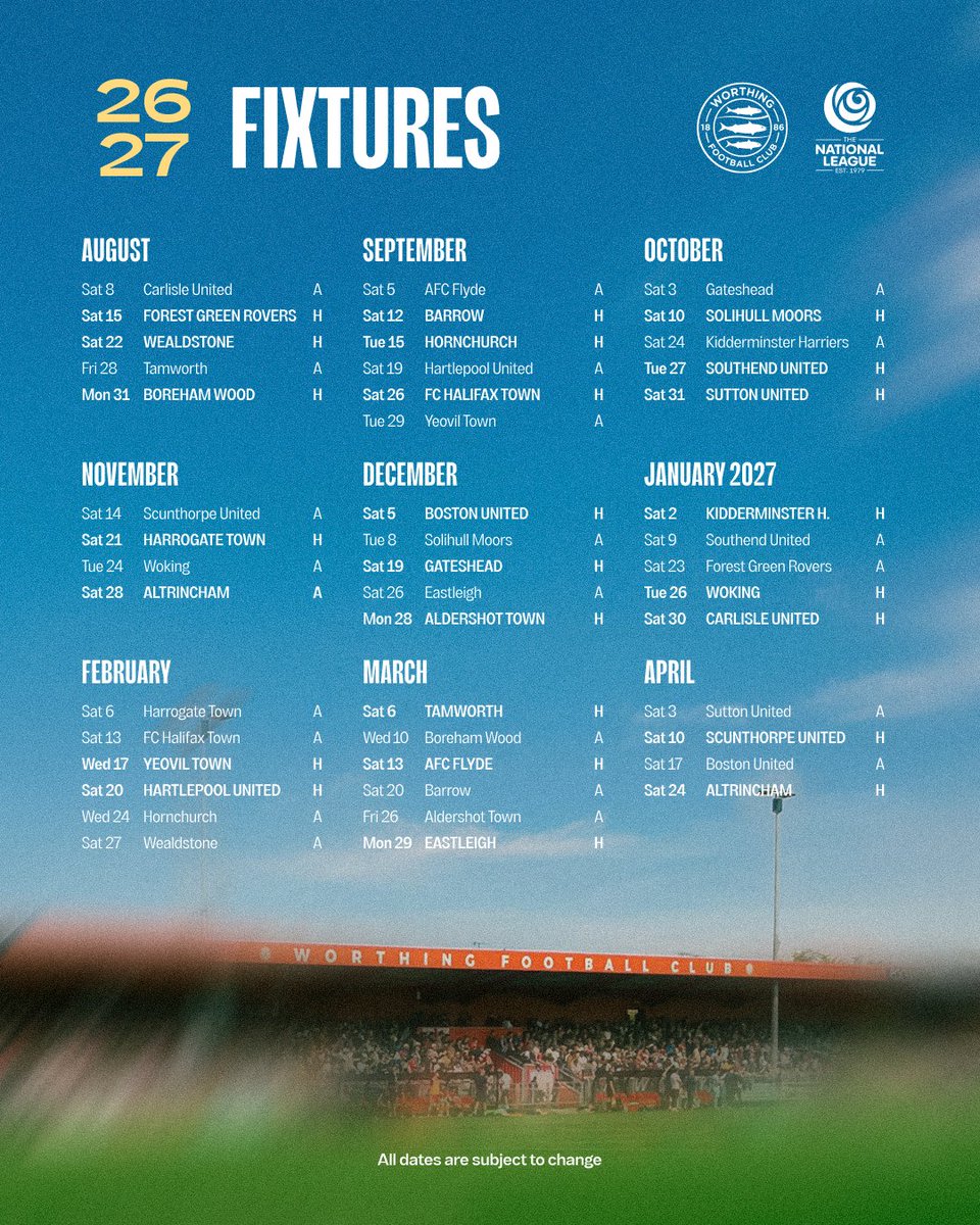 Worthing FC tweet media