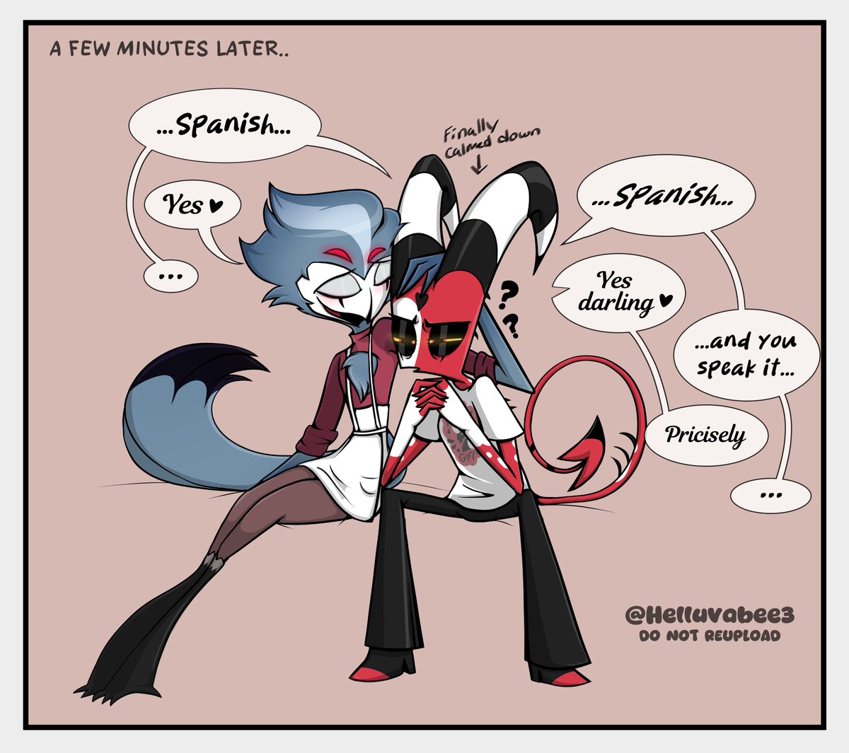 helluvabee3's tweet photo. a silly misunderstanding 💞

#Stolitz #helluvaboss #helluvabossfanart #Stolas #Blitzø https://t.co/roBS7z5dkX