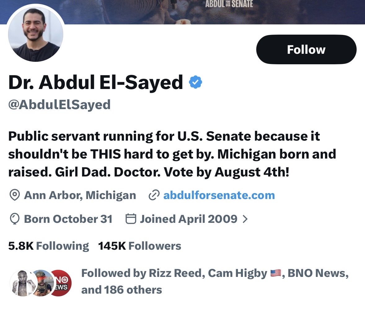 JoeConchaTV's tweet photo. This socialist running for senate in Michigan really believes he’s a doctor. No medical license. Never legally treated a patient in his life. This alone is disqualifying &amp; any “journalist” who interviews him who doesn’t hold his feet to fire w/questions and follow ups is useless https://t.co/e9V3zXNwqN