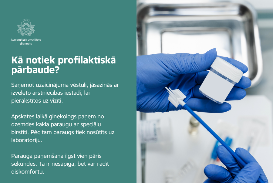 VMNVD's tweet photo. Vasara ir piemērots laiks veltīt dienu savai veselībai un izmantot saņemto uzaicinājuma vēstuli dzemdes kakla vēža skrīningam. 💚 Pārbaude ir valsts apmaksāta un tiek nodrošināta ārpus kopējā finansējuma, pacientus pieņemot atsevišķā rindā.
Vairāk ➡️ https://t.co/ql9qTEO7L7 https://t.co/BFnXoDp2zd