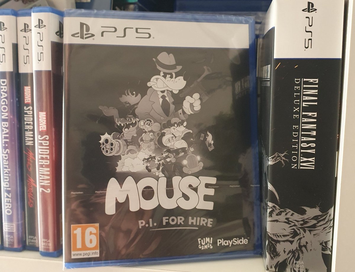 MrHombreTrofeo's tweet photo. Ya ha llegado el día del ratón más famoso de todos 🐭
Ganazas de ese MOUSE P.I FOR HIRE 🧀🧀
Muchaz gracias a @MeridiemGames por traernos estas joyitas en formato físico 💙
#MousePI https://t.co/hnHXYWOM1o