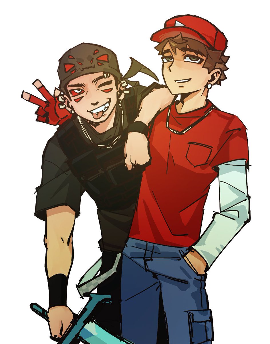 1mBlazeyMC's tweet photo. #yungyxfanart #pentarfanart #steveduo https://t.co/TVv29x2Oh8