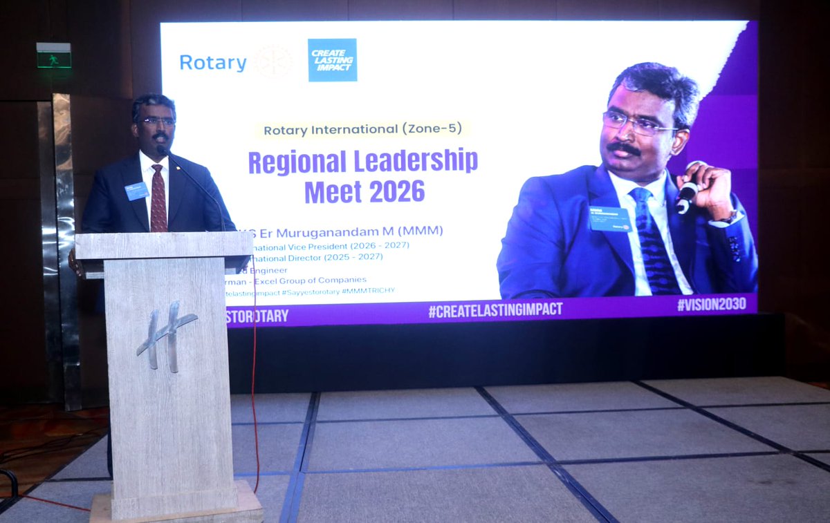MMMTRICHY's tweet photo. ZONE 6: Rotary Regional Leadership Meet @NewDelhi

The Regional Leadership Meet commenced on an inspiring note, bringing together Rotary leaders committed to shaping a stronger future. A special mention to TRF Trustee Elect A. S. Venkatesh &amp; RIDN Basu Golyan https://t.co/A76juNONYf