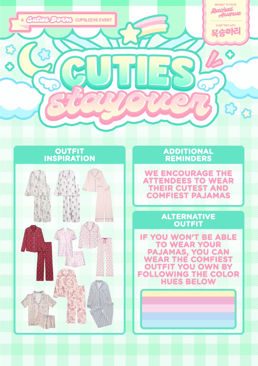 rachasavenue's tweet photo. ☁️🍬 𝘄𝗵𝗲𝗿𝗲 𝗰𝗼𝘇𝘆 𝗺𝗲𝗲𝘁𝘀 𝗰𝗵𝗮𝗼𝘀

cuteness overload in my comfy threads ⋆˚ʚɞ

*dress code is highly encouraged, but it is not required. please wear whatever you feel comfortable in. 

#CutiesStayover #복승아리 ᶻ 𝗓 𐰁 .ᐟ https://t.co/YqB9LLvZX4