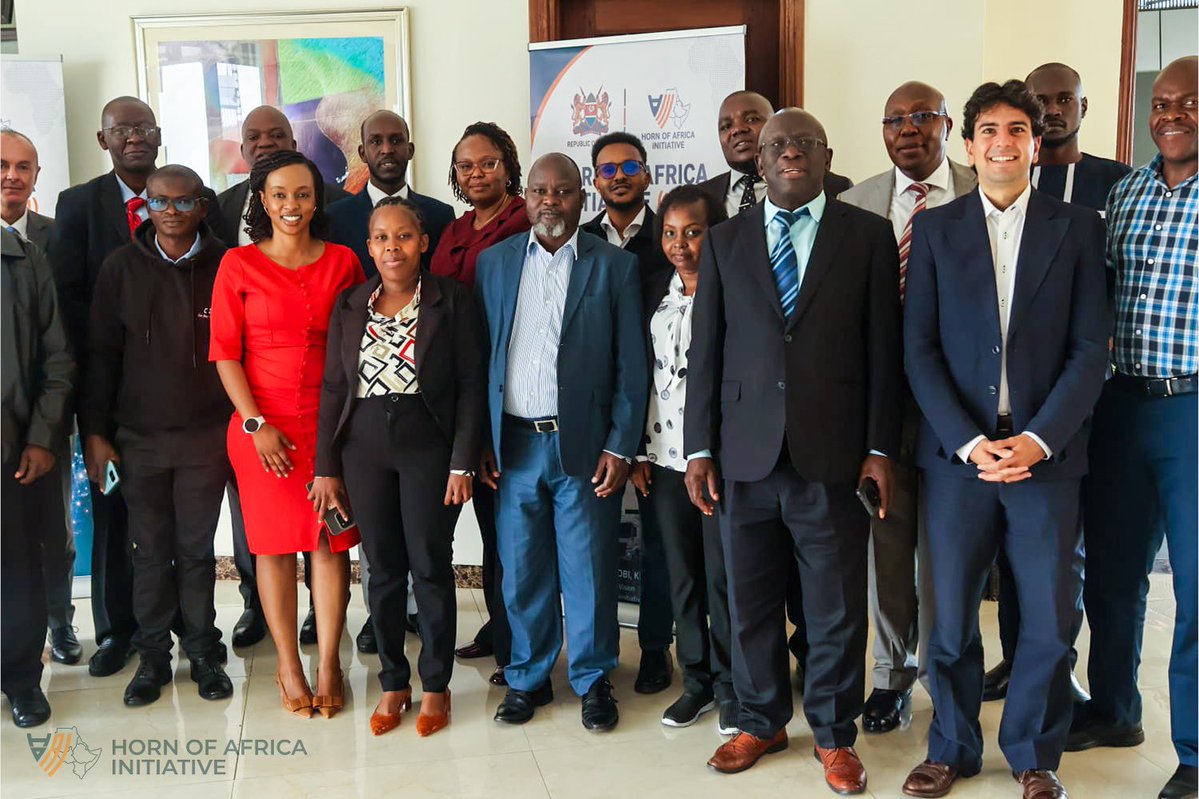hoainitiative's tweet photo. Kenya National Trade Consultation Marks Final In-Country Mission Ahead of Regional Validation

The Horn of Africa Initiative (HoAI) successfully convened the Kenya National Trade Consultation, the final in-country trade mission in a series of national consultations conducted across Somalia, Djibouti, Ethiopia, South Sudan, and Kenya in preparation for the upcoming HoAI Trade Ministers' Meeting scheduled for September in Addis Ababa.

The consultation was officially opened through virtual remarks delivered on behalf of the Chair of the Horn of Africa Initiative, H.E. @BihiEgeh, Minister of Finance of the Federal Republic of Somalia, by the Head of Secretariat Mr. @LibanObsiye reaffirming the collective commitment of HoAI member countries to advancing regional trade facilitation and economic integration.

The mission brought together representatives from government institutions and representatives from the private sector to identify priority actions for strengthening the region's trade facilitation agenda. Discussions focused on enhancing policy and regulatory cooperation, reducing barriers to trade, and improving regional connectivity to support increased intra regional trade.

The outcomes of the national consultations will be consolidated during the forthcoming Regional Validation Workshop before being presented to the HoAI Trade Ministers for consideration and adoption in Addis Ababa.

The HoAI Secretariat expresses its appreciation to the Governments of HoAI countries, the national technical teams, Development Partners, and all stakeholders for their valuable contributions. Special appreciation is extended to Germany for its technical leadership and continued support throughout the consultation process.

Together, HoAI member countries continue to advance practical solutions that promote regional integration, facilitate trade, and foster sustainable economic growth across the Horn of Africa.

@MoF_Somalia @KeTreasury @MoFP_SSD @MoF_Ethiopia @mefidjibouti @worldbankgroup
@AfDB_Group @EU_Commission @BMZ_Bund
@FCDOGovUK @FreddiFritz