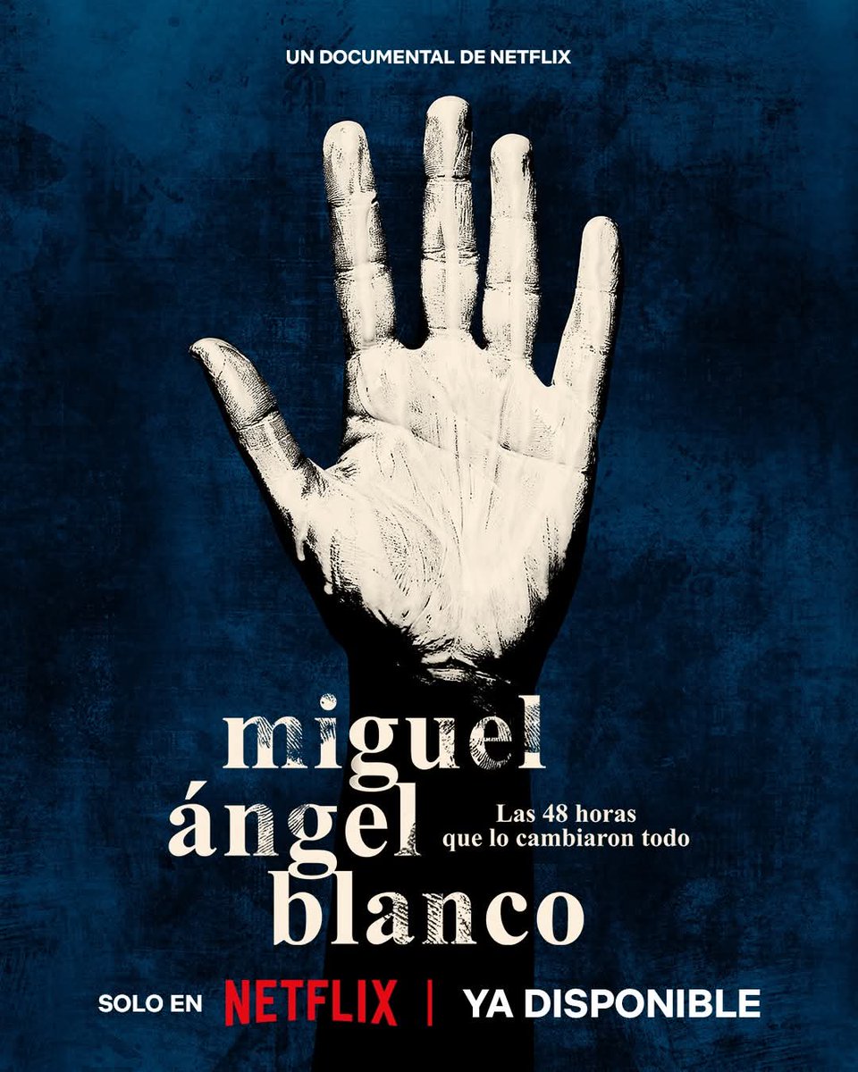 CinePensar's tweet photo. Porque no debemos olvidar!

El secuestro q paralizó España y q levantó miles de manos blancas contra el terrorismo de ETA. Un 13 de julio de 1997 lo asesinaron.

El documental ‘Miguel Ángel Blanco: las 48 horas que lo cambiaron todo’ ya se puede ver en #Netflix https://t.co/kimE4lVaew
