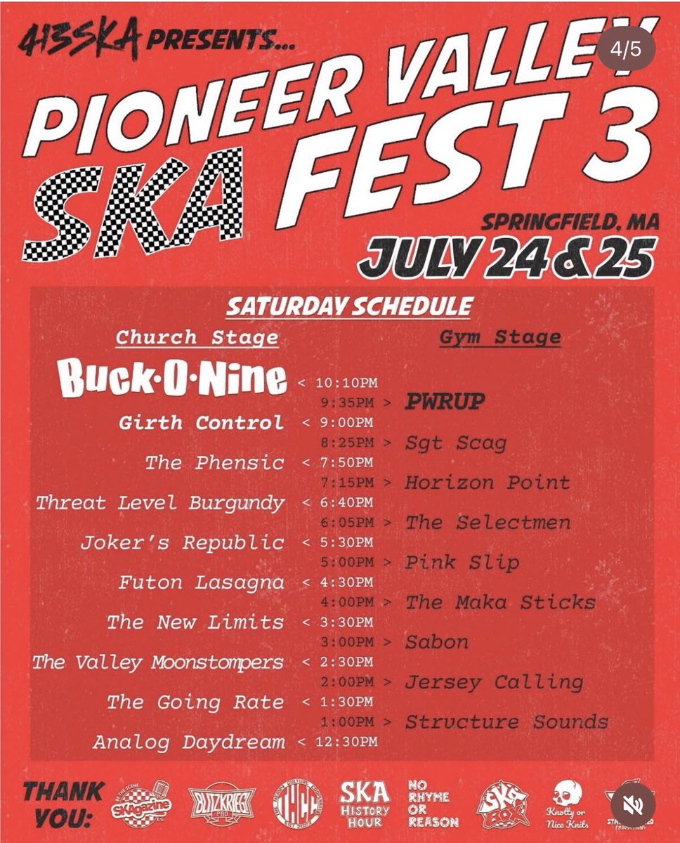 Skarmy_darkness's tweet photo. Two weeks from today!
The legendary Pioneer Valley Ska fest returns!
July 24-25th at @52sumner in beautiful Springfield, Ma!

(Photo: October 1998! Palmer! The old store! Shaun was dressed like a juggalo?)

#skarmyofdarkness #pioneervallyskafest #keepregular #pie https://t.co/N4LidpTgtO