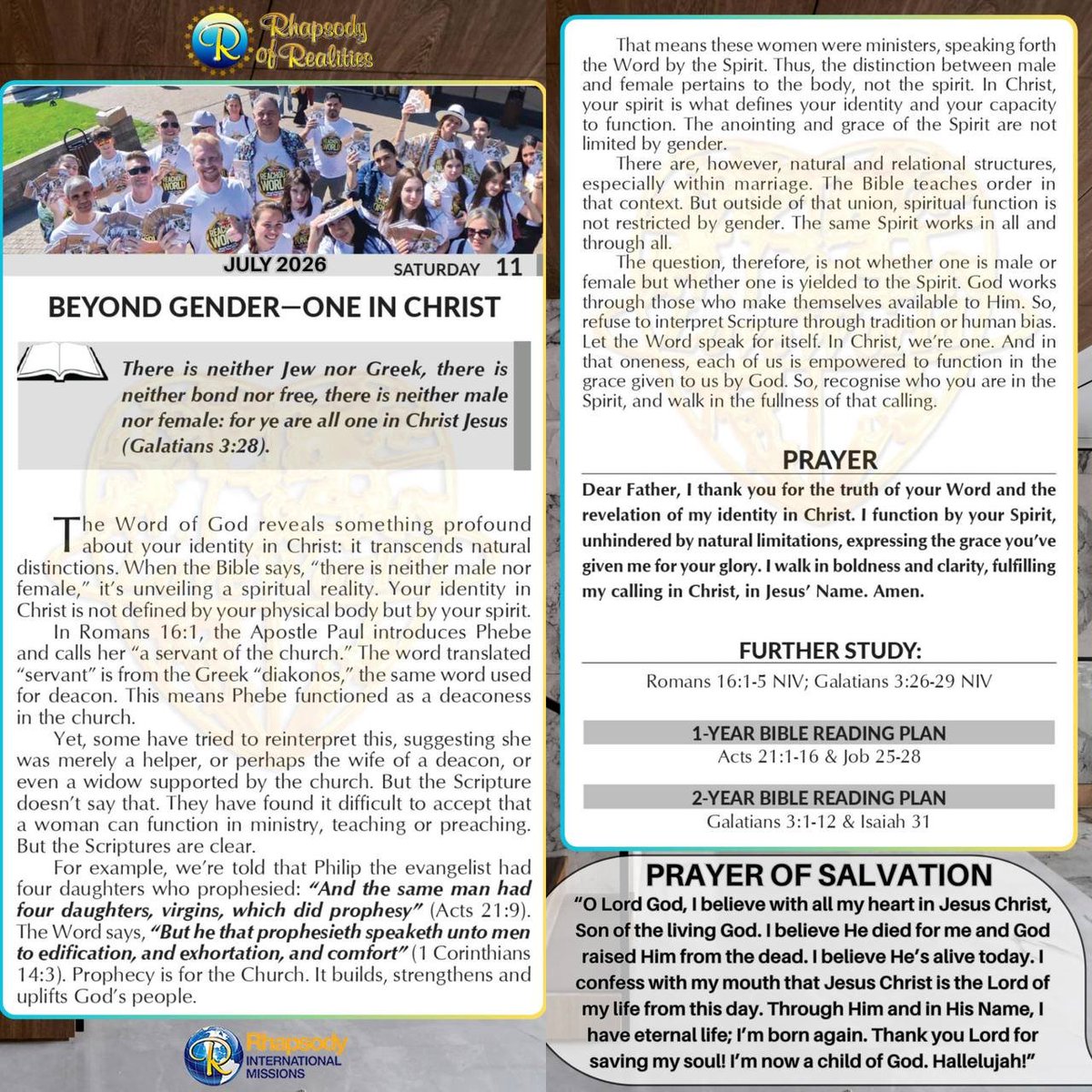 mercy_fransic's tweet photo. Rhapsody Of Realities https://t.co/LaTAwWAj6L