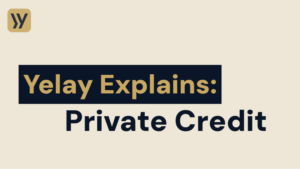YieldLayer's tweet photo. Private Credit

A form of non-bank lending where specialized investment funds provide financing directly to businesses.

Why it matters:
• $1.7T+ market
• Institutional capital at scale
• Higher income potential than many public fixed-income markets