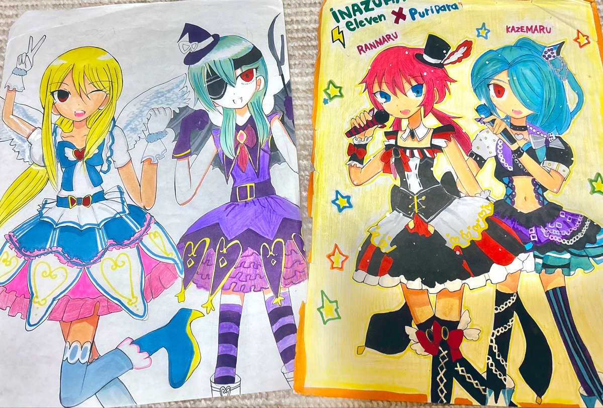 moe_mottii0131's tweet photo. こんな絵ばっか描いてた中1のアタシに公式女体化アイドル佐久間見せたらひっくり返る https://t.co/FN7cZwJxWW