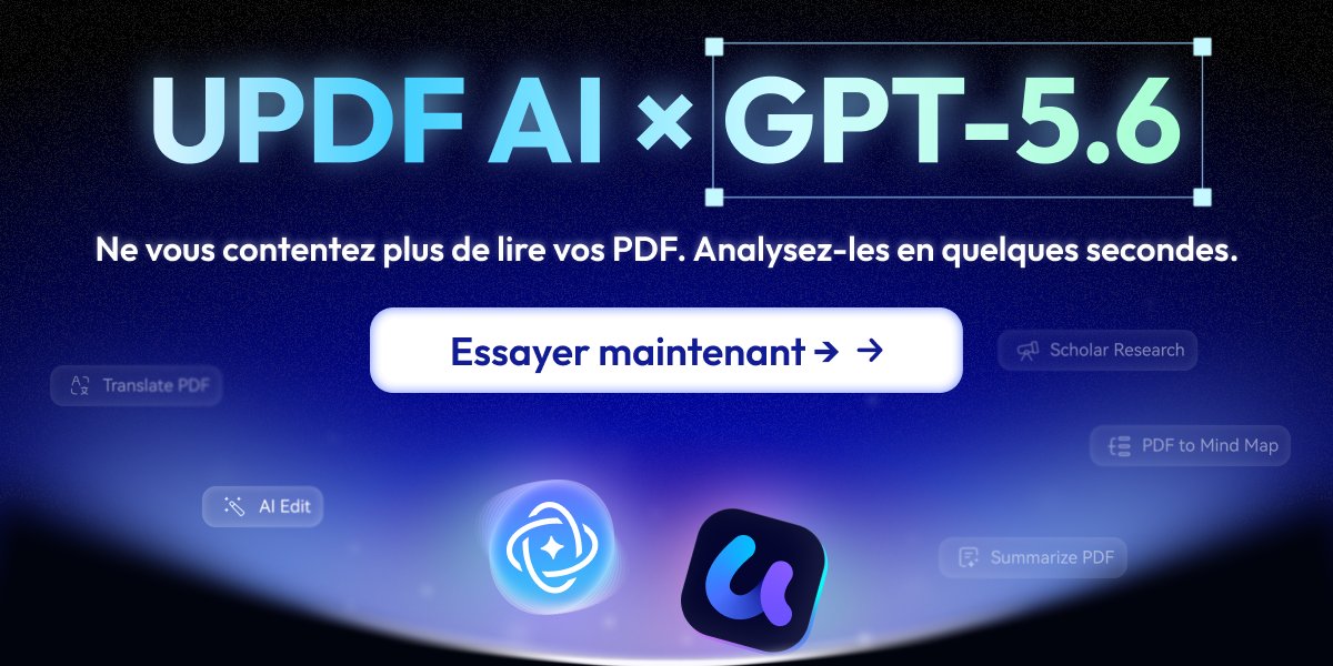 updf_fr's tweet photo. 🔥 Grande mise à niveau : UPDF AI en ligne fonctionne désormais avec GPT-5.6 ! Analysez un PDF de 100 pages en seulement 5 secondes.
👉Essayer GPT-5.6 gratuitement : https://t.co/QFe27IeyGC
#UPDF #UPDFAI #GPT56 #IntelligenceArtificielle #IA #PDF #AnalysePDF #RésuméIA https://t.co/StYopRmzw8