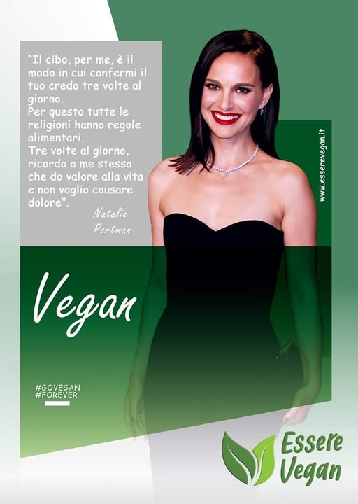 EssereVegan's tweet photo. Natalie Portman #vegan 🌱 https://t.co/bVRjQ2Do7D