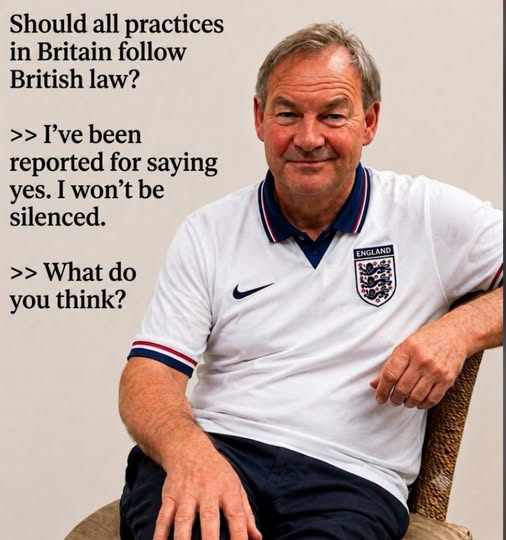 ScaryEurope's tweet photo. Should all practices in Britain follow British law?
> I’ve been reported for saying yes. I won’t be silenced.
> What do you think? https://t.co/c1I069HhzG