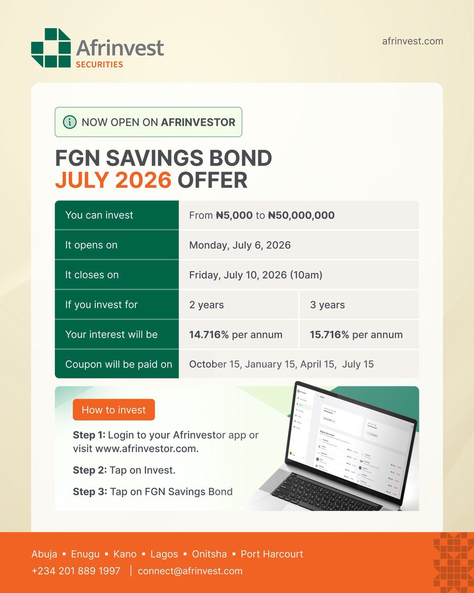 woye1's tweet photo. Buy FGN bond oooo. Today na d deadline sha. 

2: Minimum: N5000 above https://t.co/mVbqjHIKn5