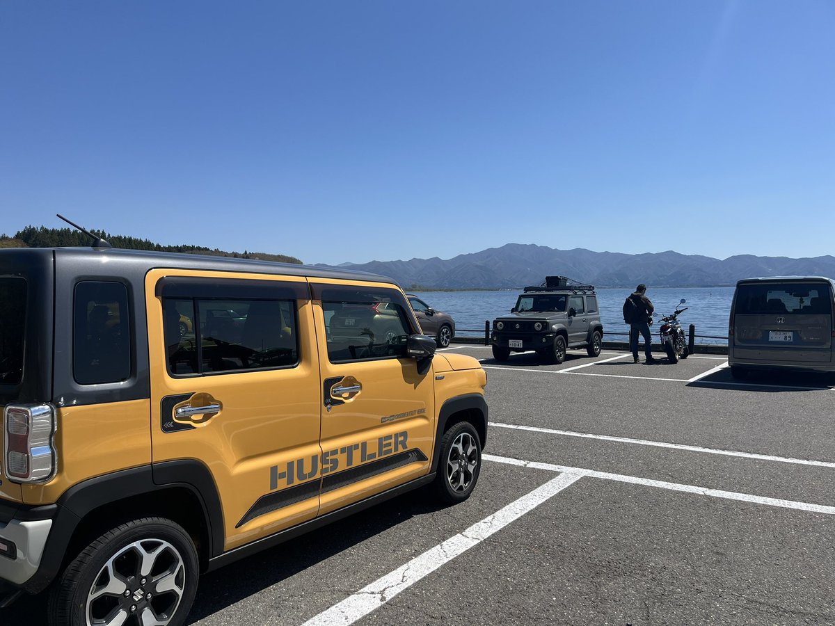 HUSTLER150210's tweet photo. 福島の猪苗代湖周辺をドライブ🚗バイクは持ってないけどここでツーリングするのすっごい憧���る、、 https://t.co/O7GkkkLksc